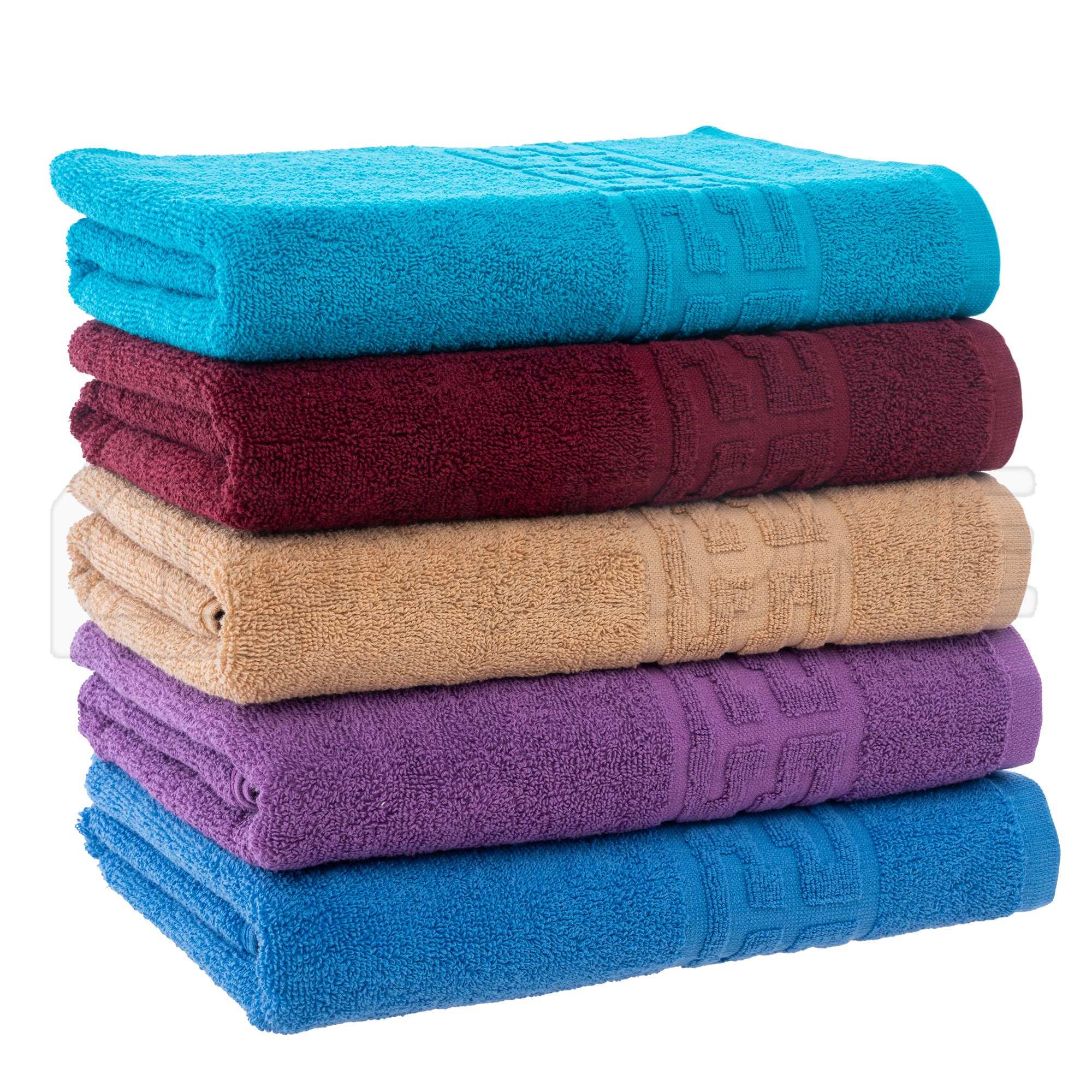 Set 5 Prosoape Bumbac 100% – 500 GSM – 30x50 / 50x90 / 70x130 / 80x160 cm, ST244195