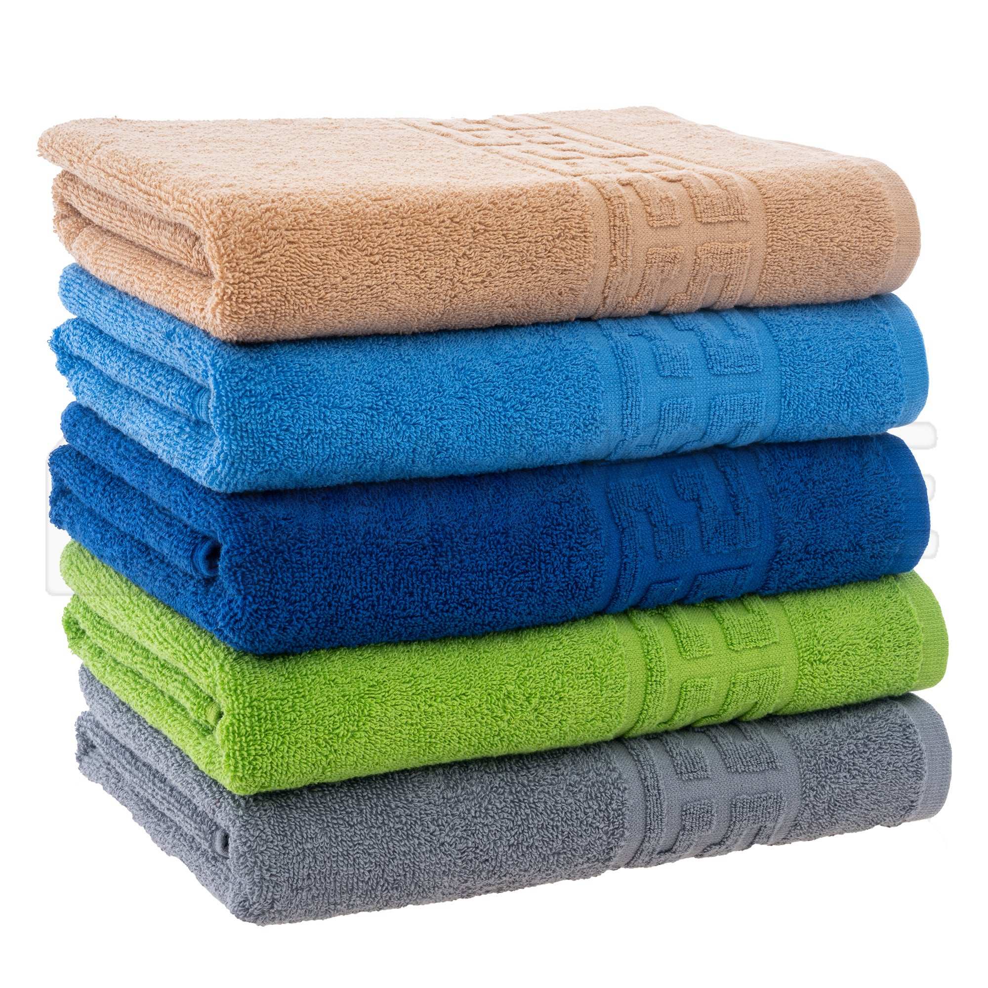 Set 5 Prosoape Bumbac 100% – 500 GSM – 30x50 / 50x90 / 70x130 / 80x160 cm, ST244225