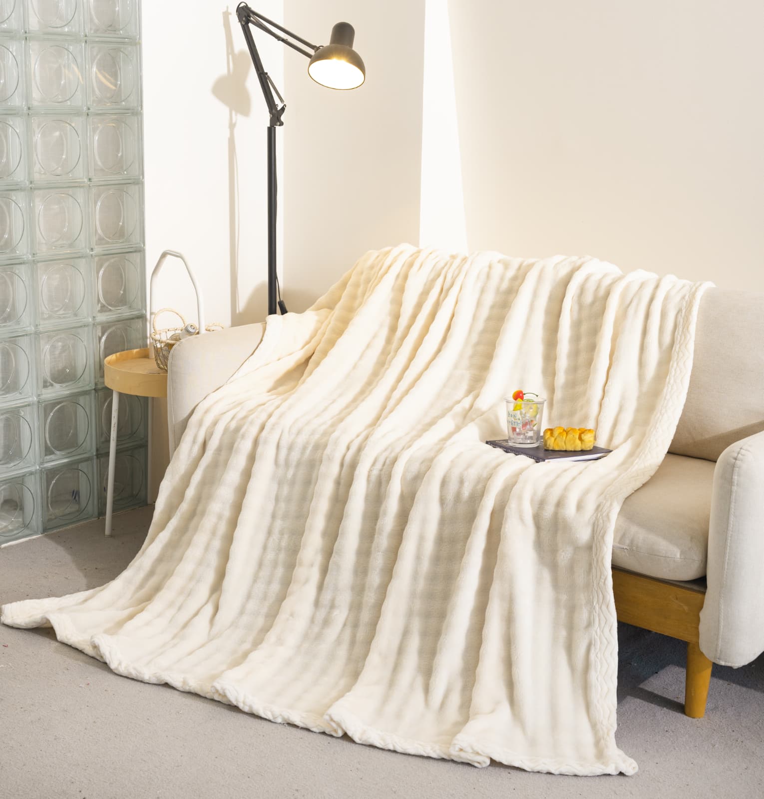 Patura cocolino Premium, 200x230 cm, Bej, PT1112