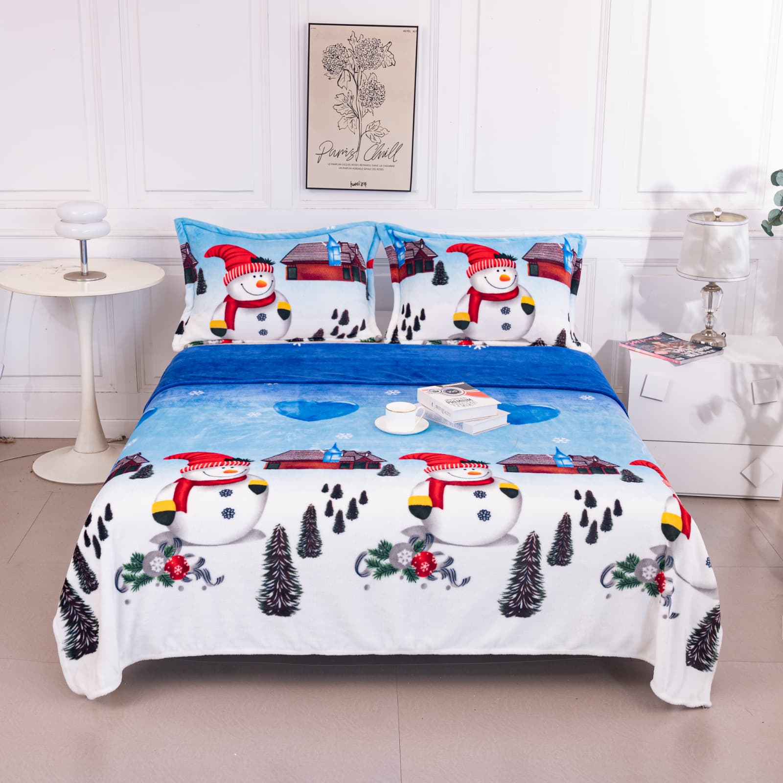 Patura Cocolino Premium Cu 2 Fete De Perna, Om De Zapada, Multicolor, PT1133