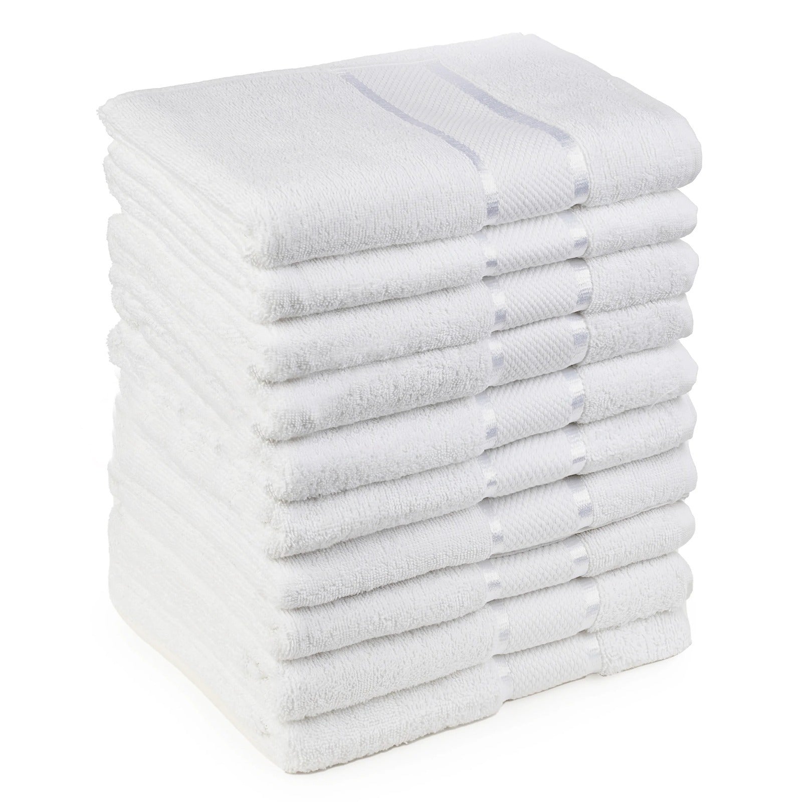 Set 192 Prosoape Baie, Bumbac 100%, 30x30 cm, Densitate 400g, Alb, ST115002