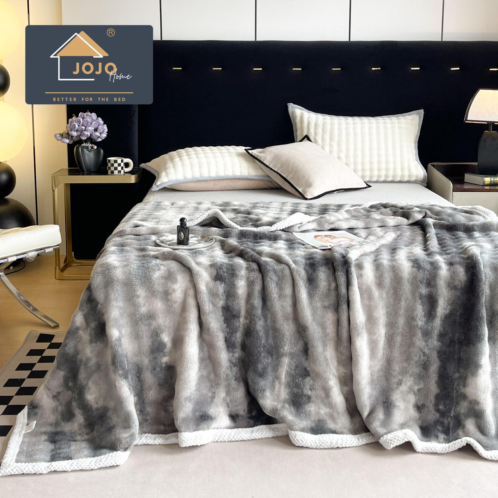 Patura cocolino Premium, 200x230 cm, Gri/Alb, J22293