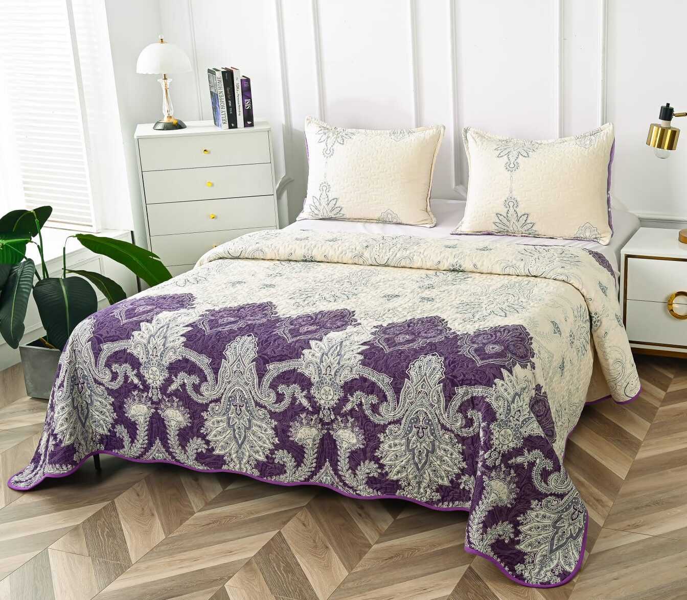 Cuvertura Pentru Pat Dublu, 3 Piese, Tribal, Multicolor, P23800