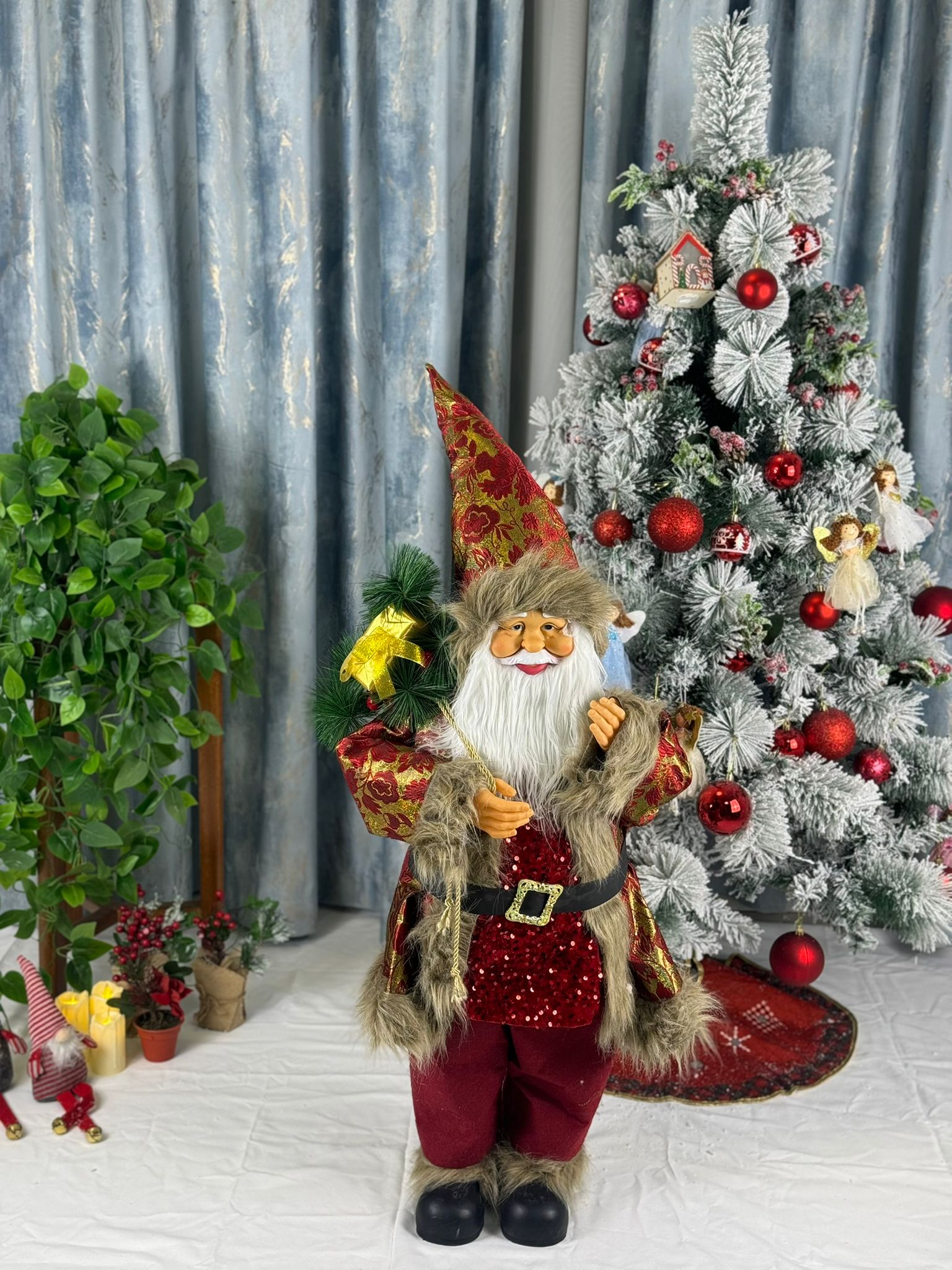 Mos Craciun Rosu 90cm