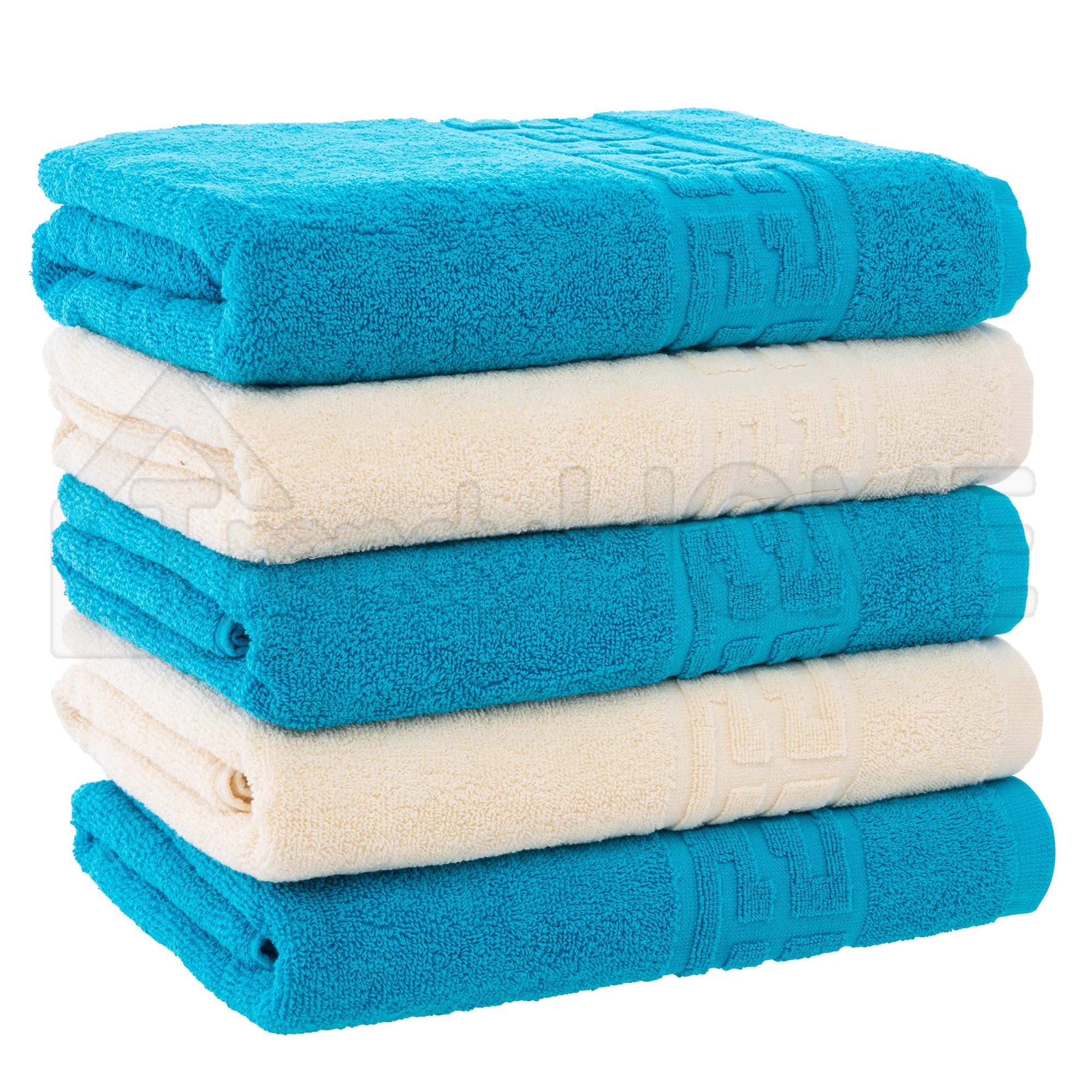 Set 5 Prosoape Bumbac 100% – 500 GSM – 30x50 / 50x90 / 70x130 / 80x160 cm, ST244290