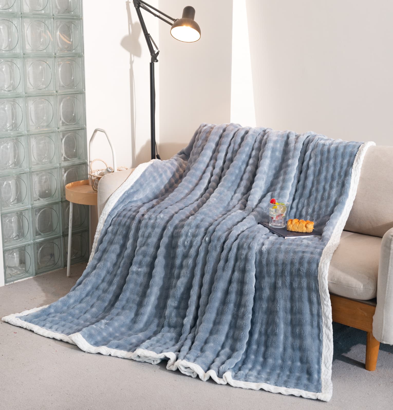 Patura cocolino Premium, 200x230 cm, Gri, PT1116